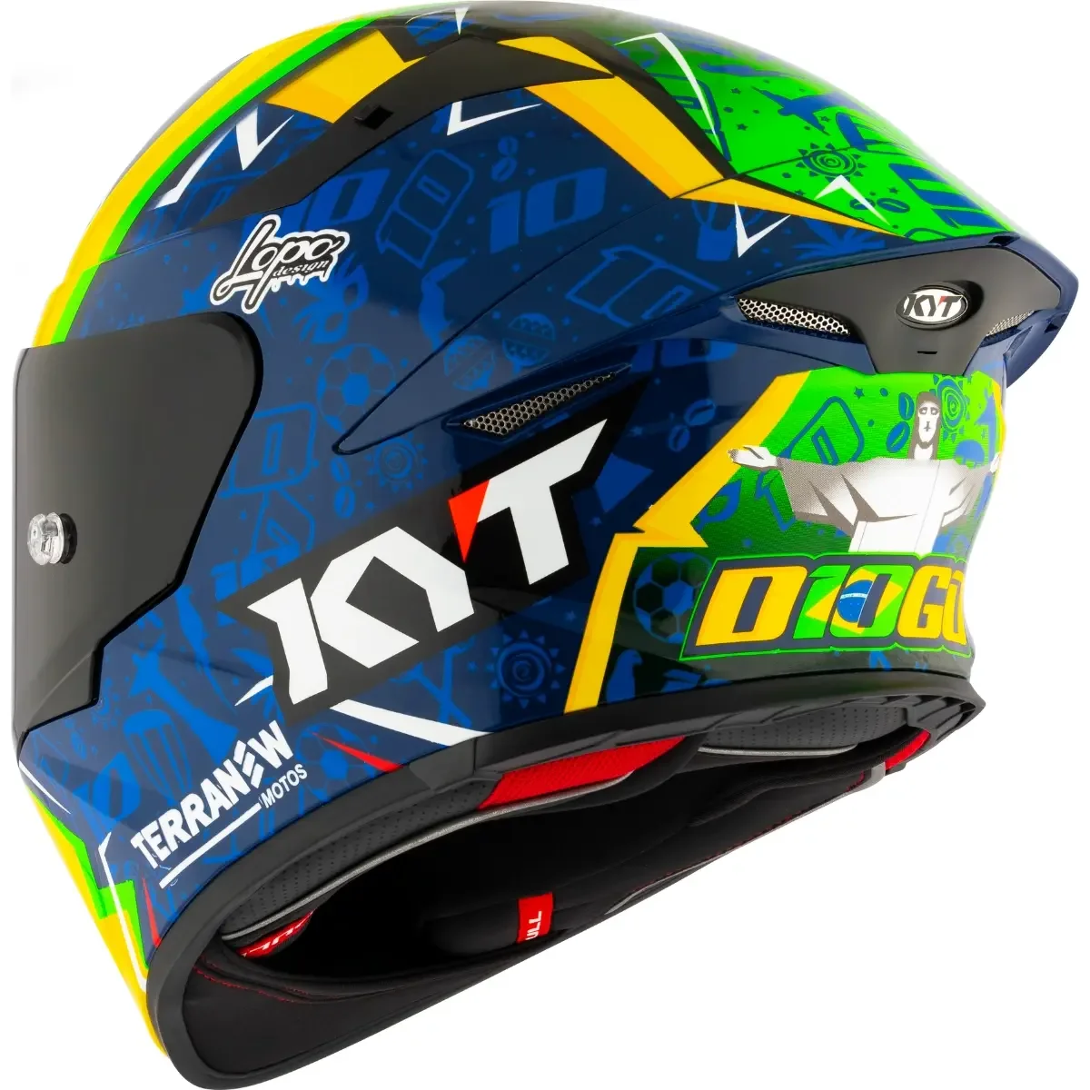 のり Capacete KYT TT Revo Diogo Moreira 2024 - Spinelli Motos Boutique